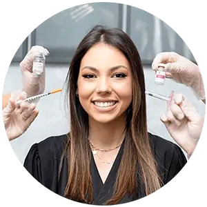 Antes e depois do tratamento de harmonização facial